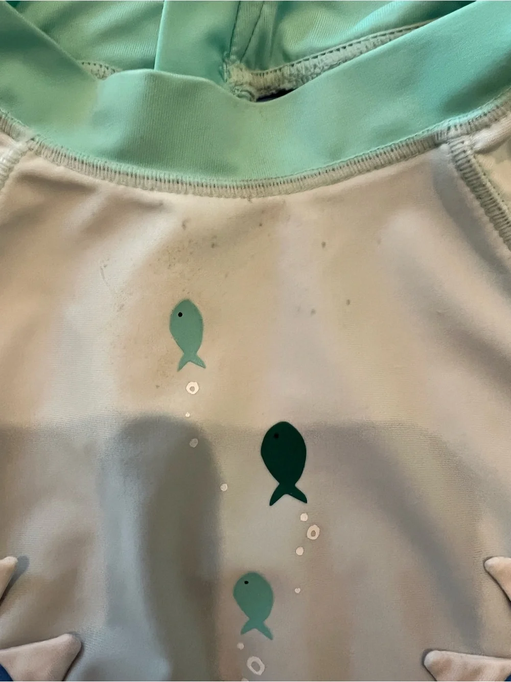 Baby Gap Shark Swim Sunsuit - Blue & Cream